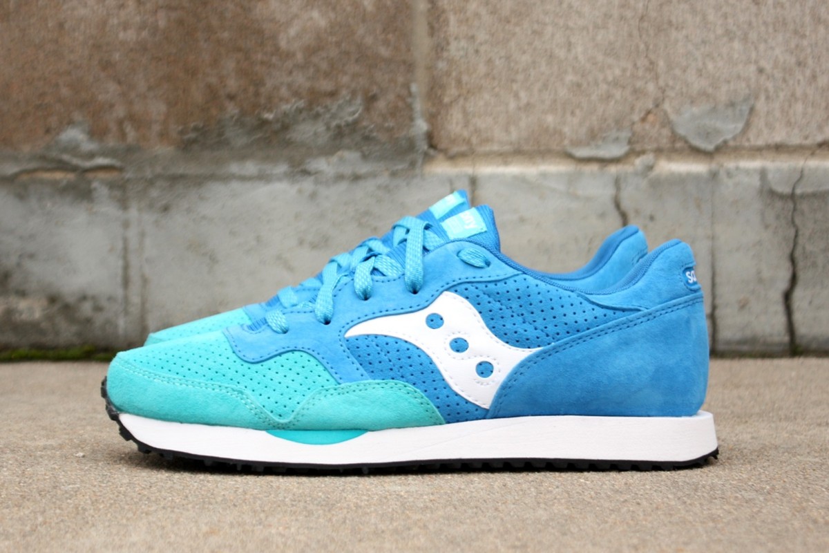 saucony dxn trainer blue green